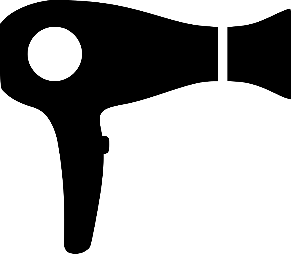 Hair Dryer Hairdryer - Hair Dryer Icon Png (981x856), Png Download