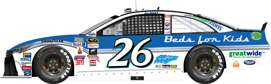 J J Yeley Throwback Car - 26 2015 Paint Schemes (922x520), Png Download