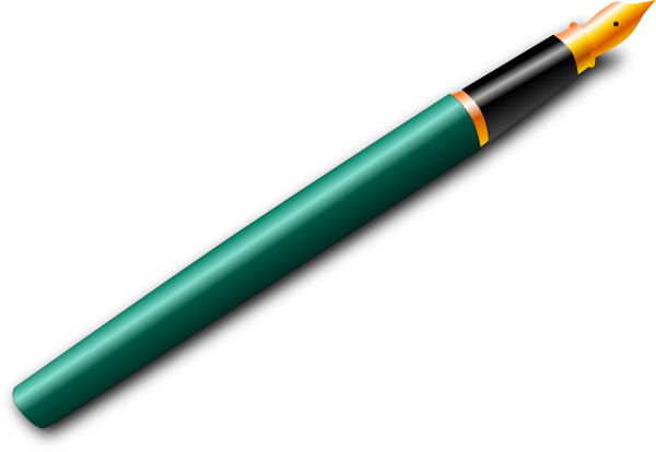Fountan Pen In Vector (600x414), Png Download