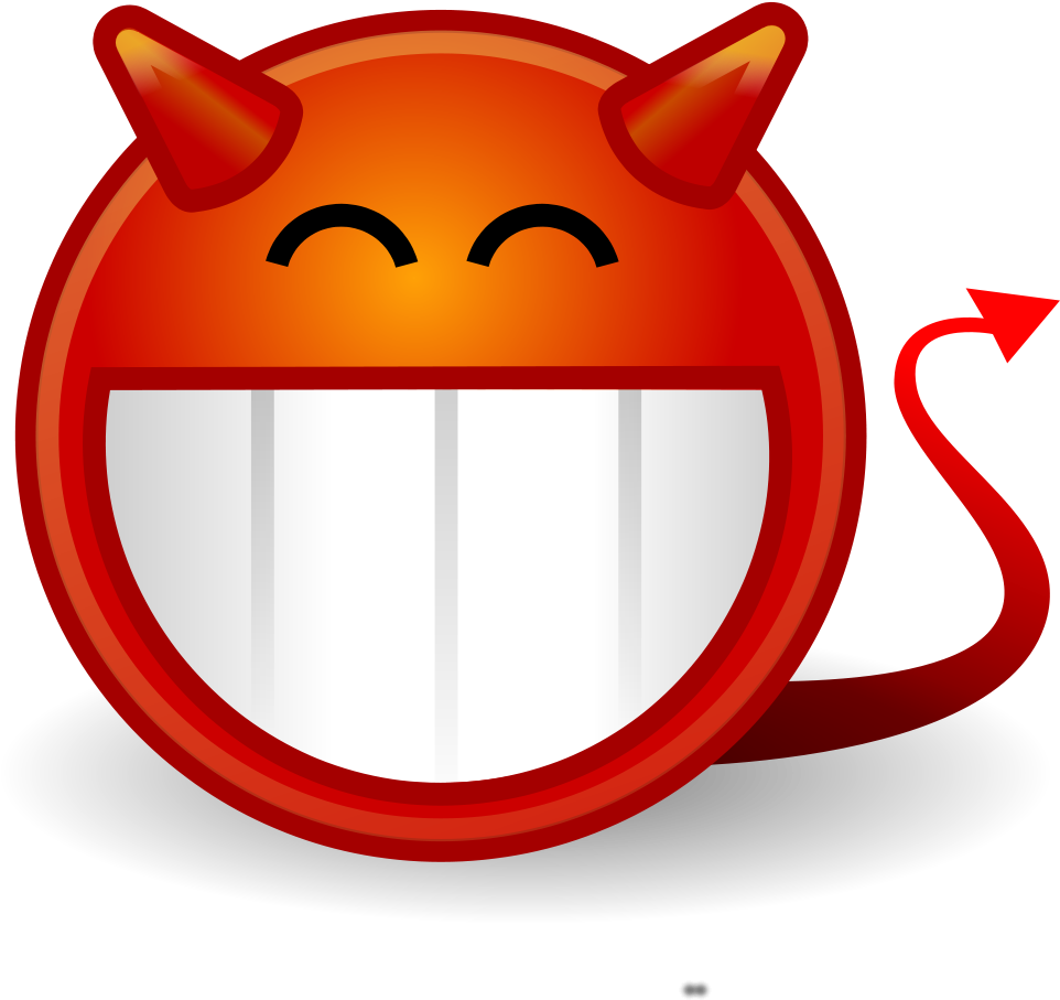 Devil Grin (2000x1000), Png Download
