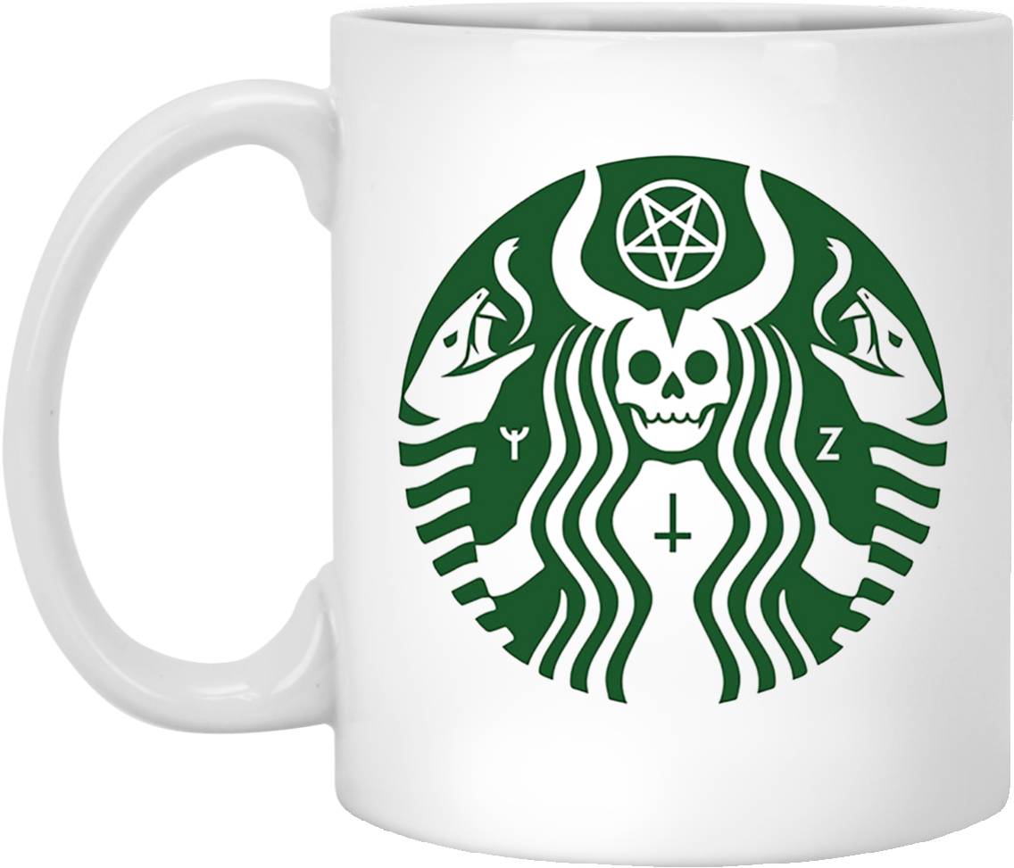 The Satan-buck Mugs - Starbucks New Logo 2011 (1155x1155), Png Download