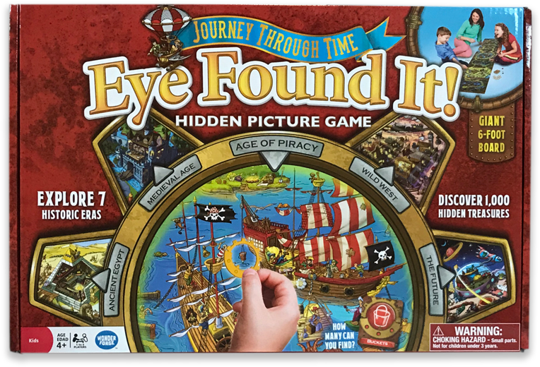 Journey Through Time Eye Found It Hidden Picture Board - Wonder Forge Journey Through Time Eye Found It! Game (800x800), Png Download