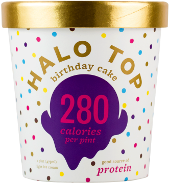 Healthy Ice Cream - Halo Top Ice Cream Birthday Cake (450x450), Png Download