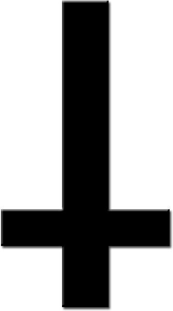 Cruz Png By Floolivemylife On Deviantart Jpg Transparent - Upside Down Cross Jpg (800x800), Png Download