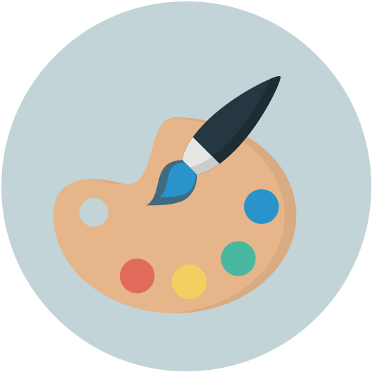 Png Color Palette Banner Royalty Free - Color Palette Icon Png (533x533), Png Download