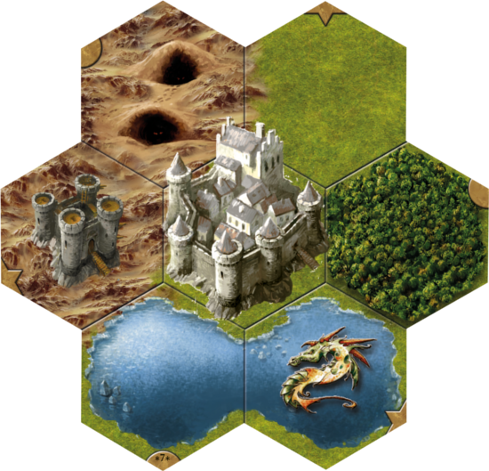 Mk Map Tiles 02-7 - Mage Knight (550x529), Png Download
