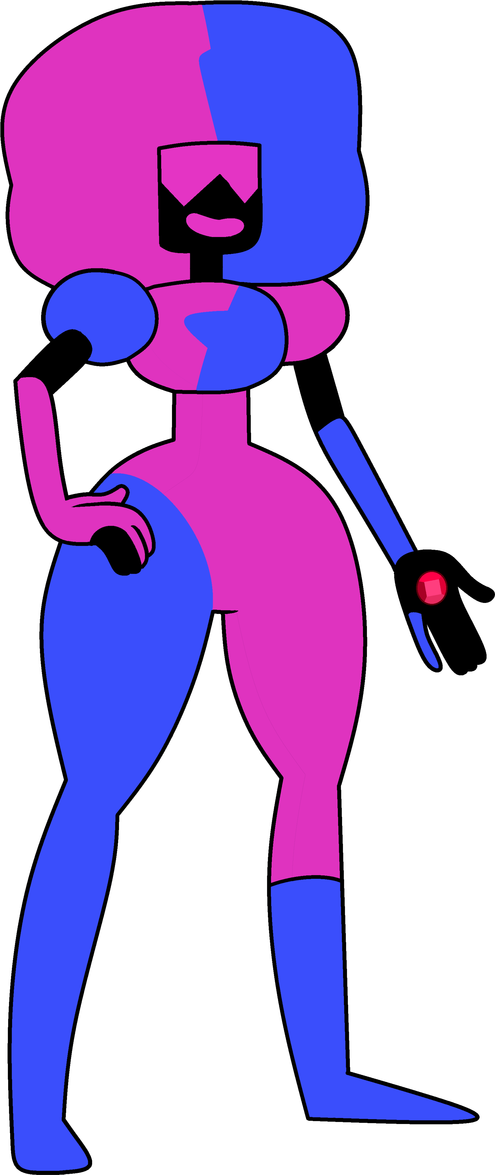 Garnet Your Mother And Mine Palette - Garnet Steven Universe In Your Mother And Mine (1900x4200), Png Download