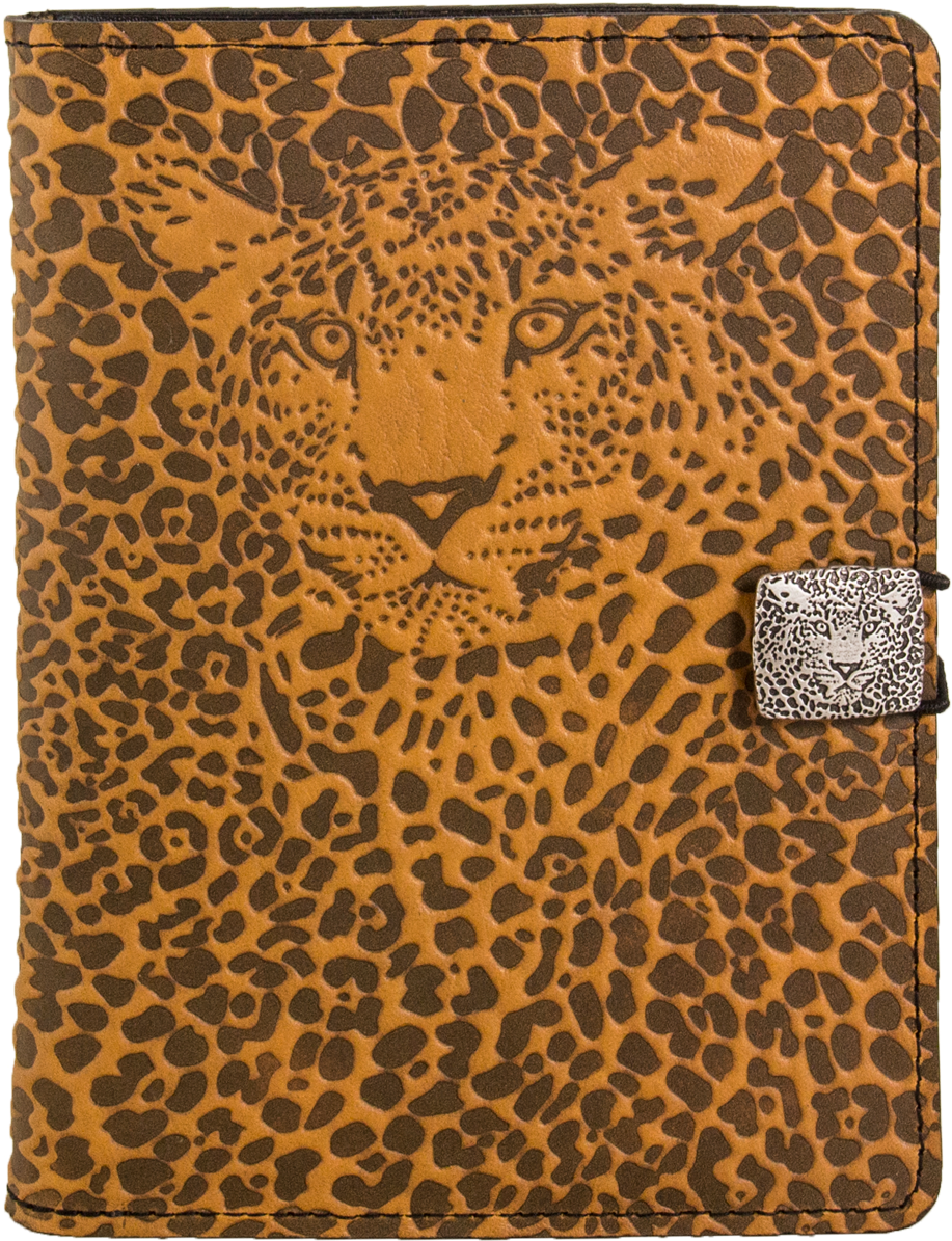 Leather Cover For Kindle E-readers - Leopard Journal (1000x1337), Png Download