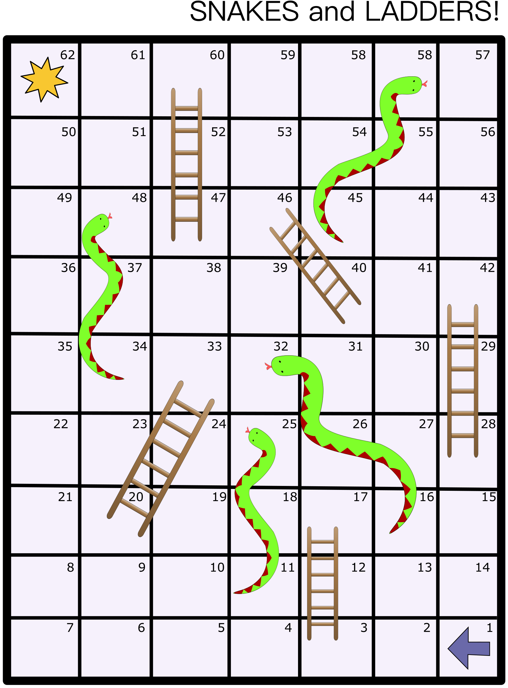 Transparent Template Board Game - Free Printable Board Games Snakes And Ladders (1697x2400), Png Download