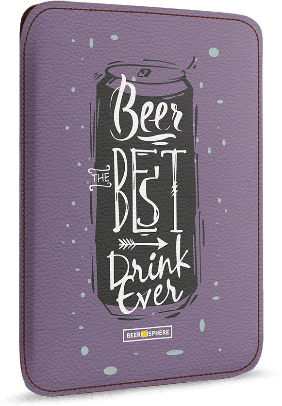 Dailyobjects Beer Da Best Real Leather Sleeve Case - Smartphone (900x900), Png Download