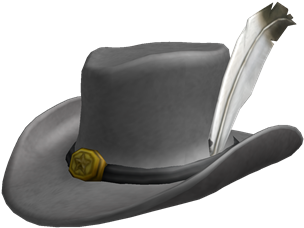Feathered Cowboy Hat - Feathered Hat Png (420x420), Png Download