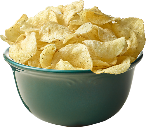 Potato Chips Png Images Free Download - Potato Chips Bowl Png (500x435), Png Download