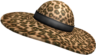 Leopard Socialite Hat - Ssocialite Roblox (420x420), Png Download