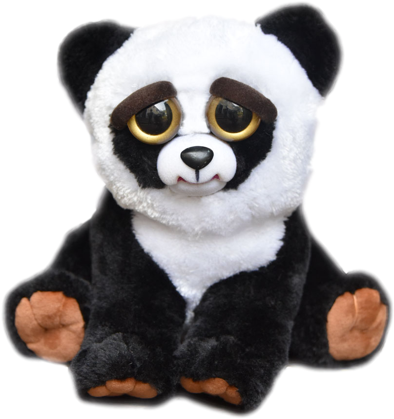 Black Belt Bobby - Feisty Pets Black Belt Bobby 8.5" Plush Panda - Black (1000x1000), Png Download