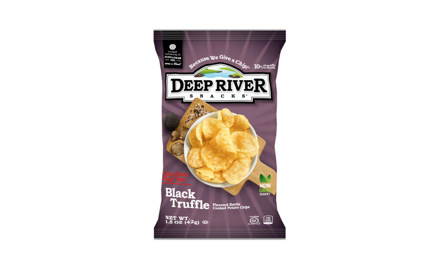 Deep River Snacks Black Truffle Kettle Chips - Deep River Chips Bag (900x550), Png Download
