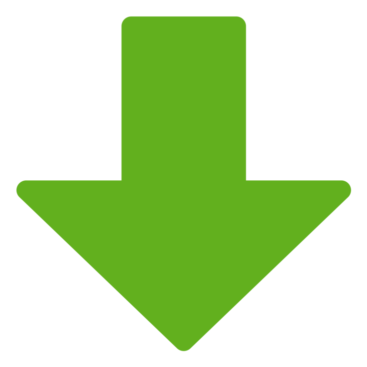 Green Arrow Computer Icons Symbol Icon Design - Green Arrow Down Icon (750x750), Png Download