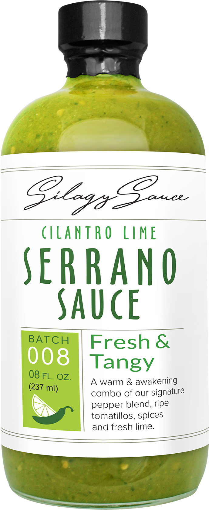 Cilantro Lime Serrano Sauce (900x1817), Png Download