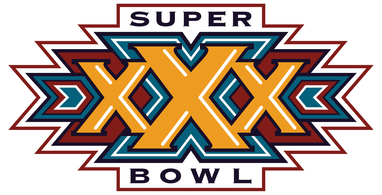 Super Bowl 30 Logo - Xxx Logo Vector (1280x655), Png Download