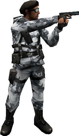 Arctic Glock Ds - Counter Strike Player Png (270x445), Png Download