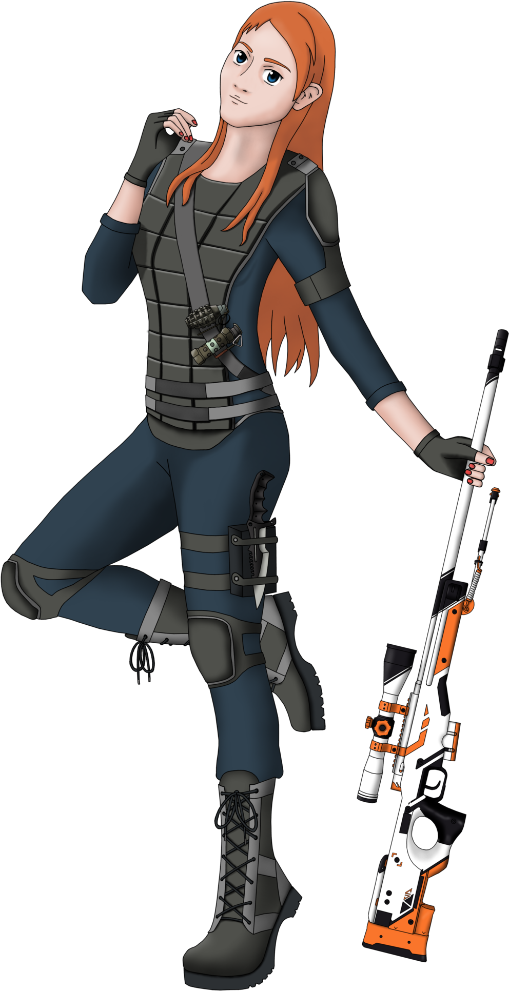 Svg Library Counter - Counter Strike Drawing (1024x1950), Png Download