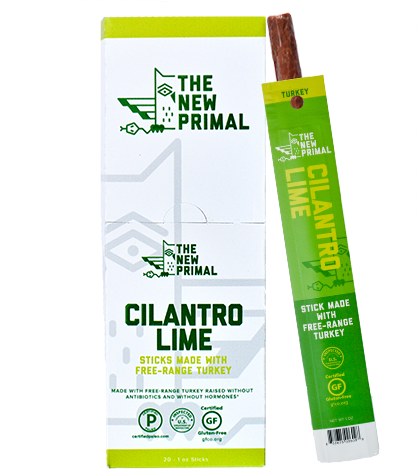 Cilantro Lime Turkey Sticks - New Primal Cilantro Lime Turkey Sticks 1 Oz Bags - (480x480), Png Download