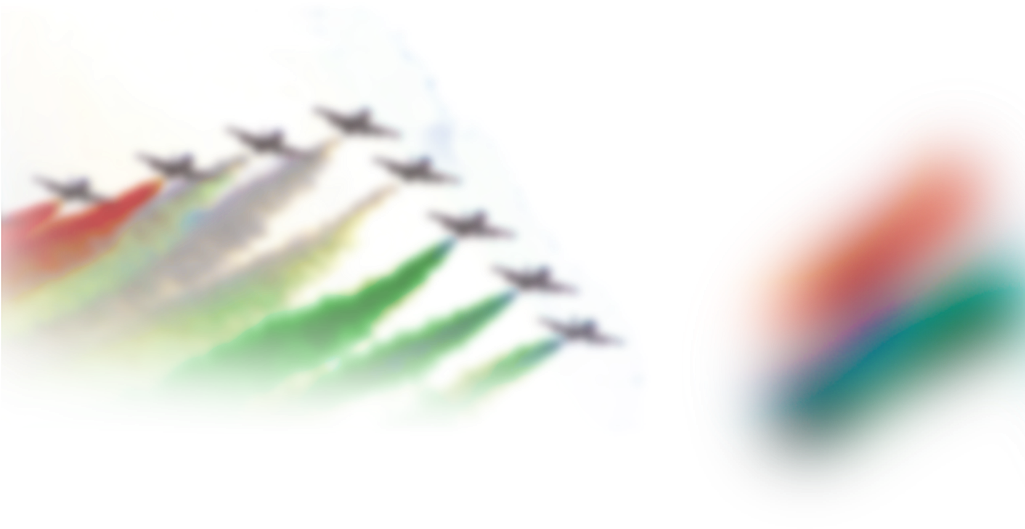 Indian Flag Aeroplane With Smoke Png - Airplane (1024x585), Png Download