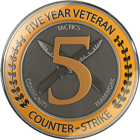 We'd Also Like To Recognize The People Who've Helped - Cs Go 5 Year Veteran Coin (500x500), Png Download