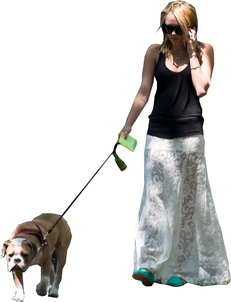 People Walking Dog Png - Personas Para Render Photoshop (779x1010), Png Download