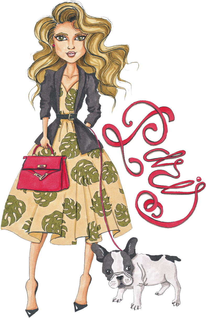 A Lady Walking The Dog Png Transparent Material - Girl With Bulldog Tote Bag (1024x1280), Png Download