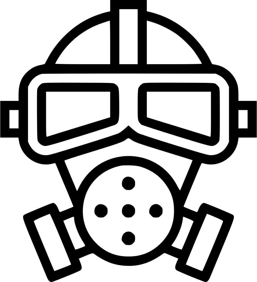 Gas Mask Poison Toxic Comments - Gas Mask (894x980), Png Download