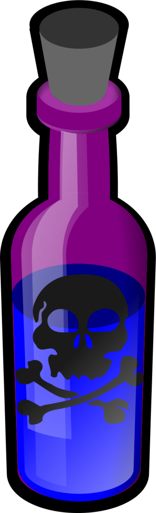 Toxic Clipart Transparent - Poison Clipart (600x1974), Png Download