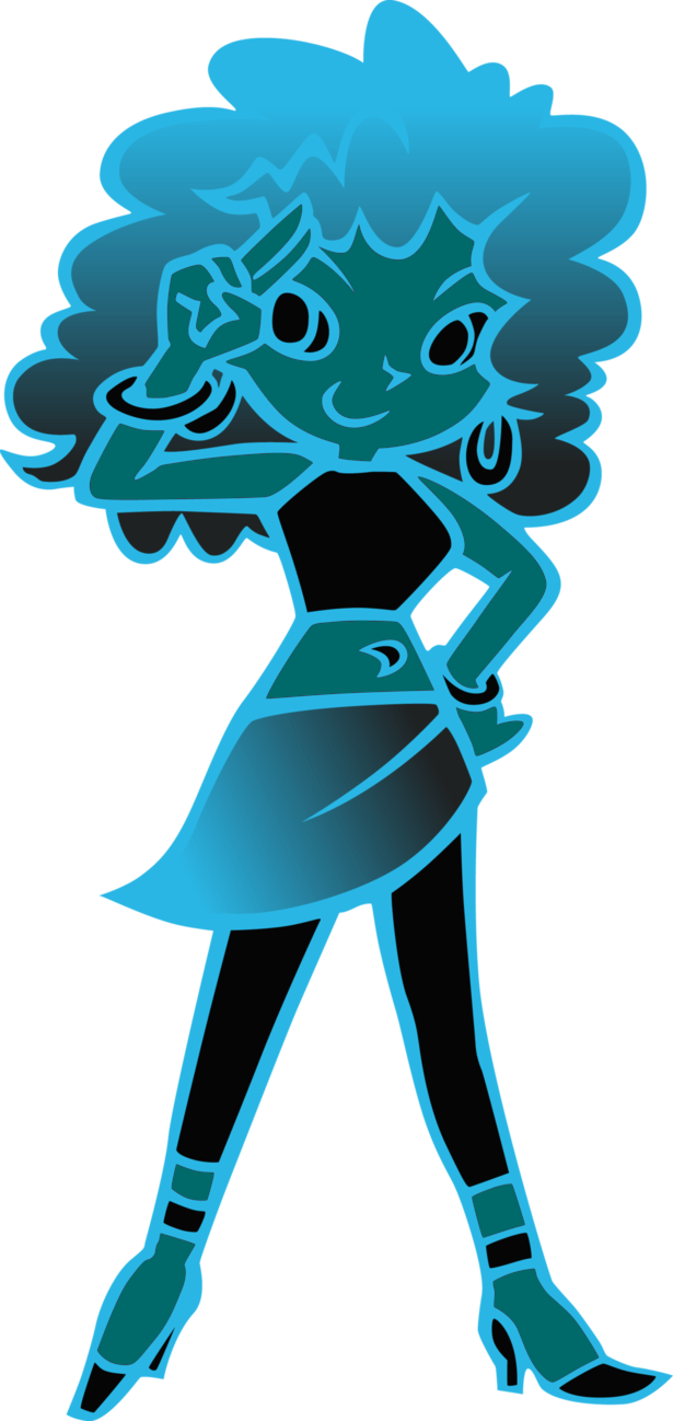 Rave Girl Cat's Eye - Pop N Music Girls (615x1298), Png Download