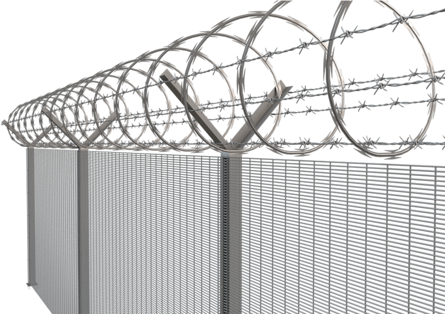 Barb Wire Over Y Angle (900x615), Png Download
