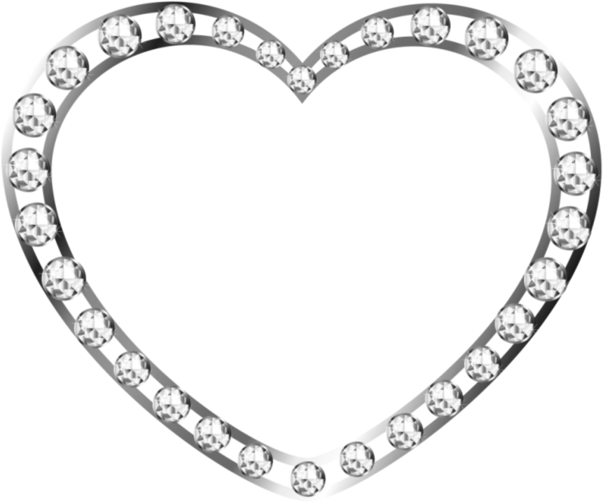 Heart Money Image - Silver Heart Frame Png (784x682), Png Download