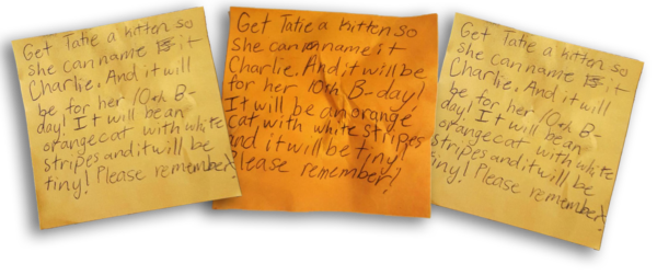 Tatum's Post-its - Post-it Note (600x251), Png Download