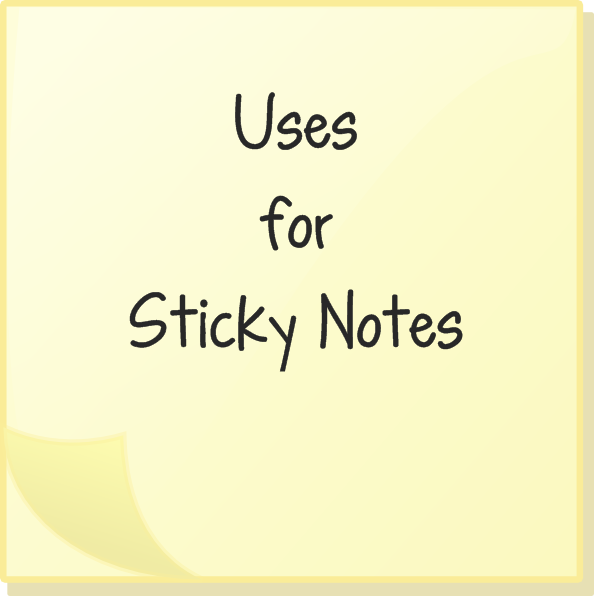 I Use Sticky Notes A Lot - Ivory (594x596), Png Download
