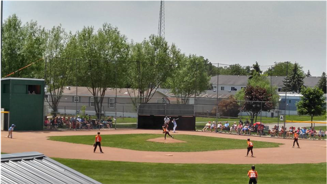 Follow Us On Facebook - Baseball Field (960x365), Png Download