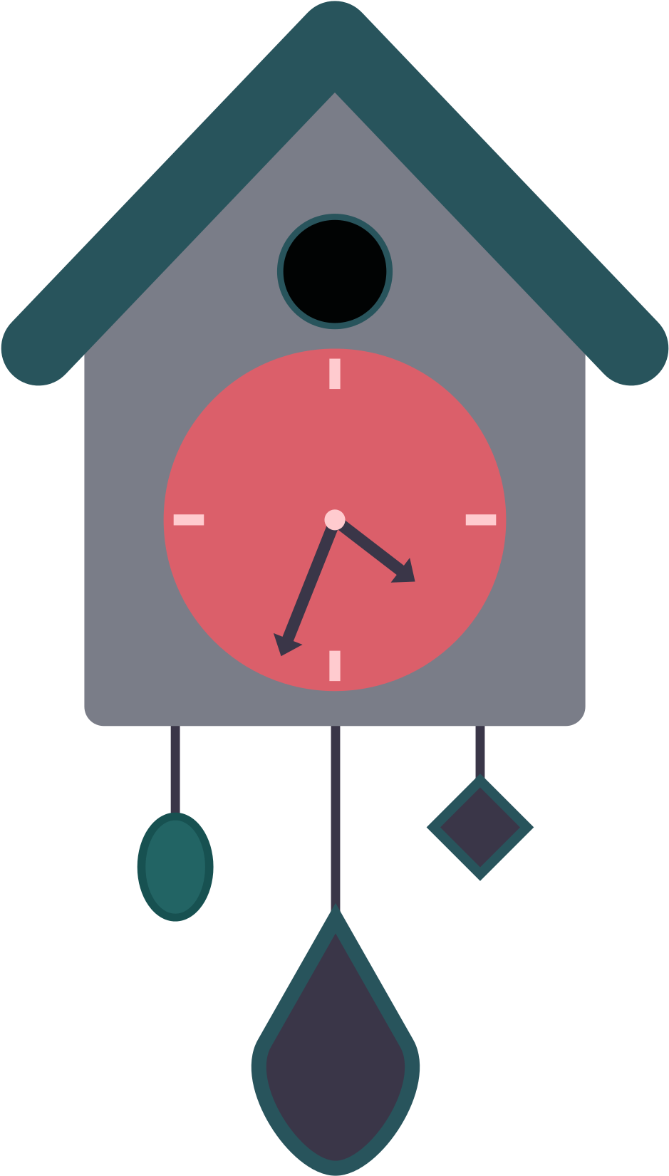 Svg Library Library Sound Free On Dumielauxepices Net - Cuckoo Clock Clipart Png (1205x1808), Png Download