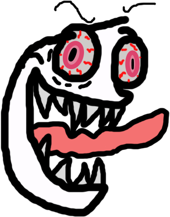 Crazy Face Insane (348x449), Png Download