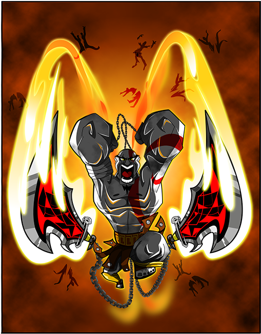 Kratos (600x735), Png Download