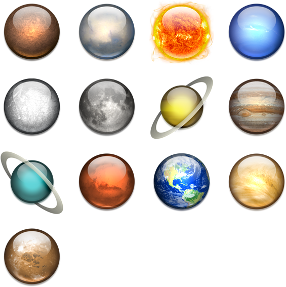 Solar System - Solar System Planets Png (592x592), Png Download