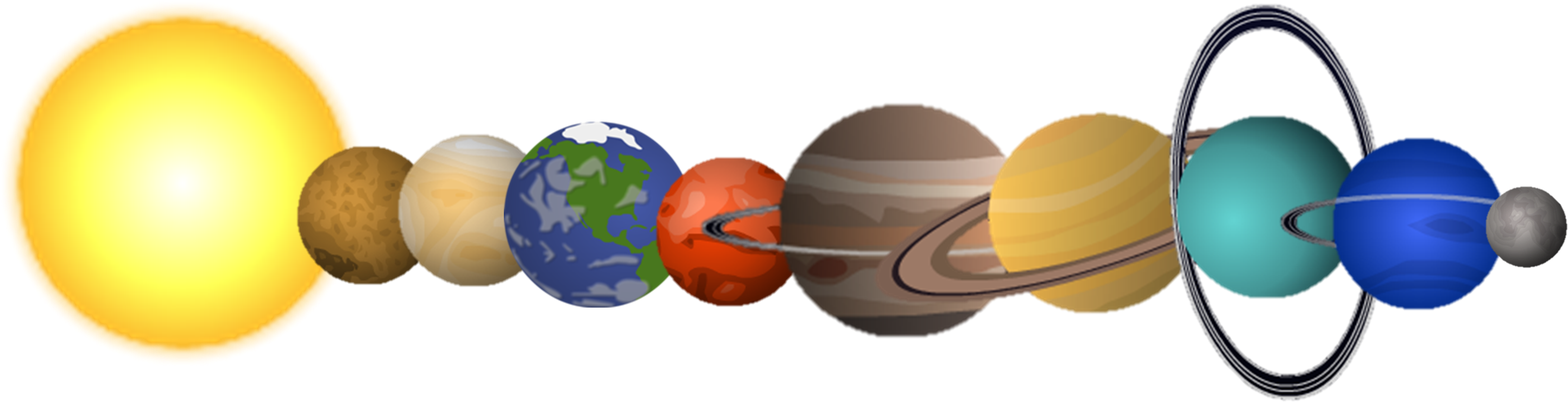 Solar System - Solar System Images Png (2910x750), Png Download