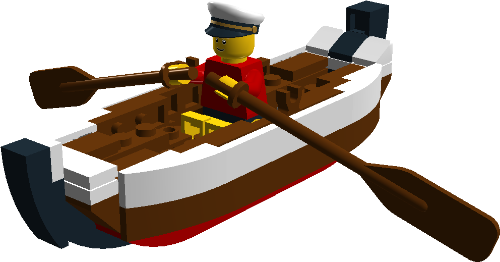 Rowboat - Lego Rowboat (993x568), Png Download