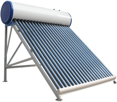 Non Pressurized Solar System - Solar Water Heater Png (500x360), Png Download