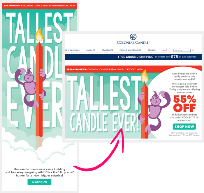 Colonial Candle Email > Website - Email (700x665), Png Download