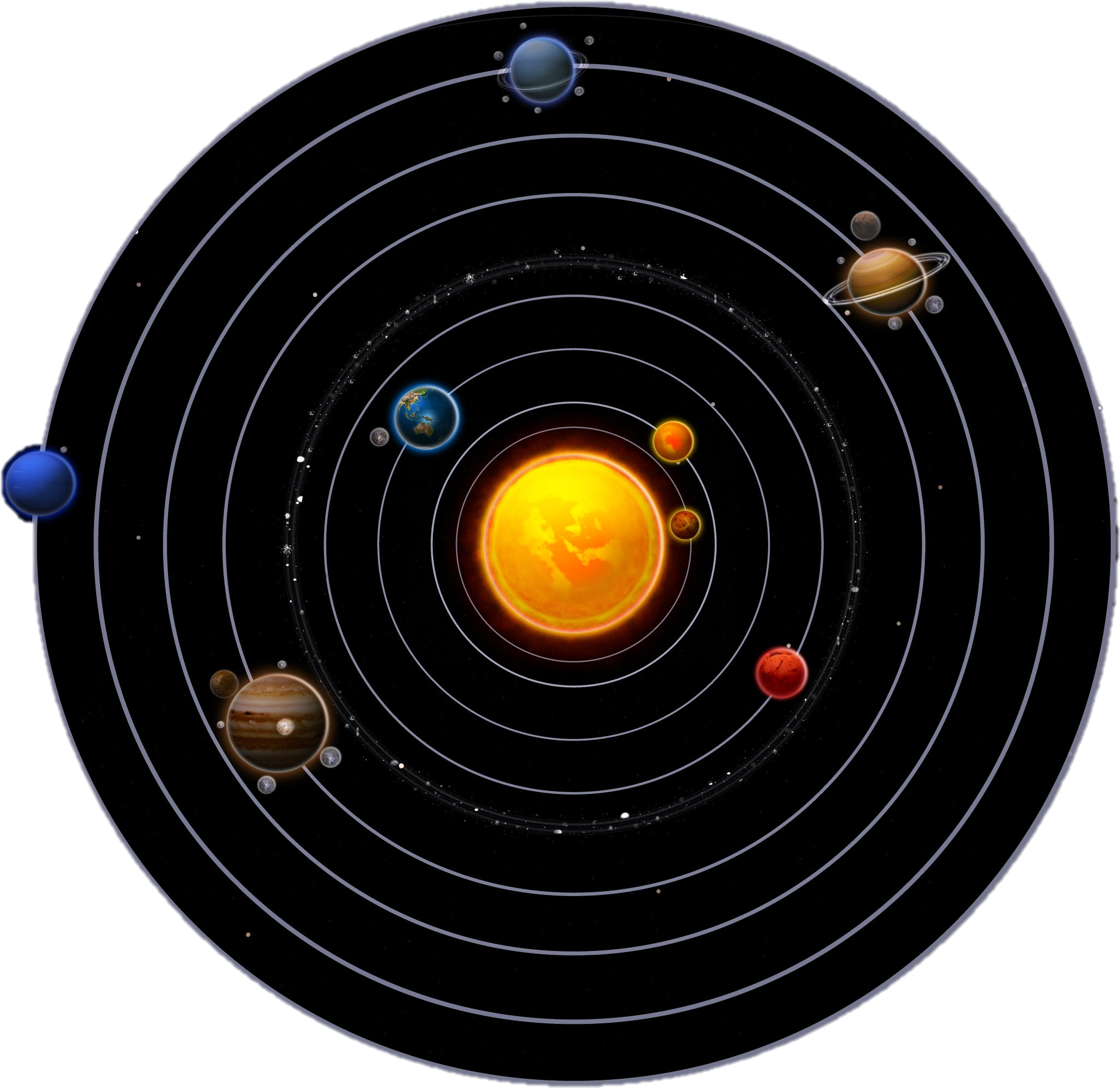 The Sun Is A Star - Total Planet In Universe (3515x2154), Png Download