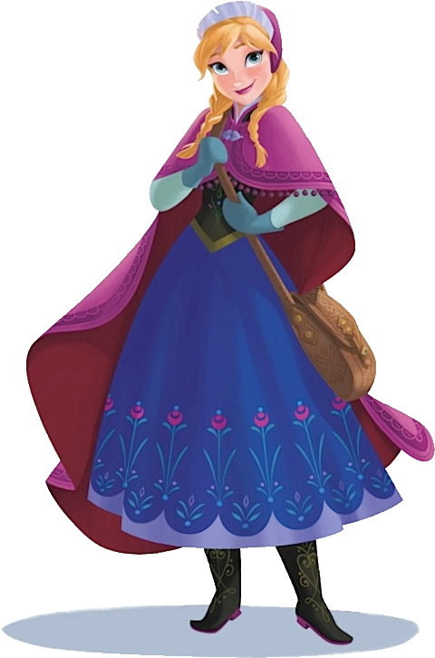 Anna Art - Frozen Anna Clipart (563x777), Png Download