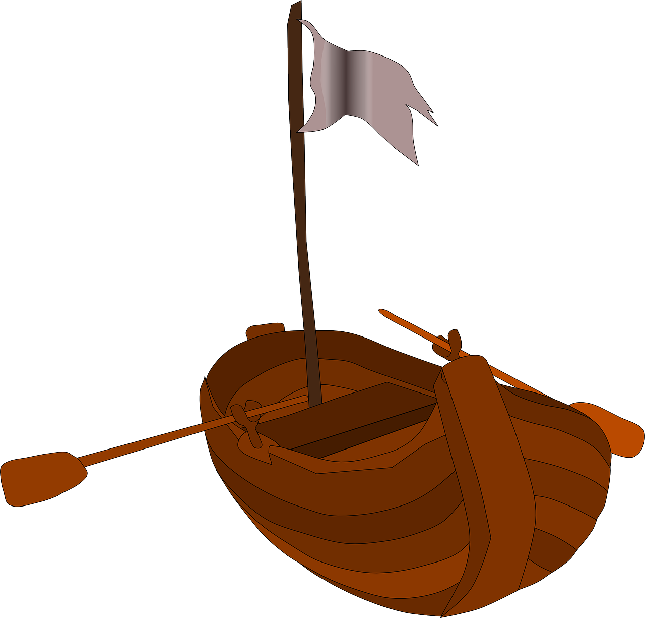 Free Row Boat Clip Art - Clip Art (1280x1225), Png Download