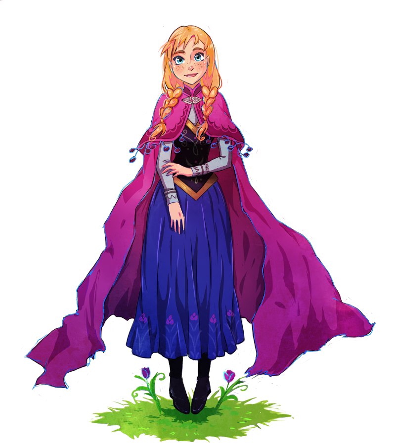 Anna Drawing Full Body - Frozen Disney Anna Png (795x898), Png Download