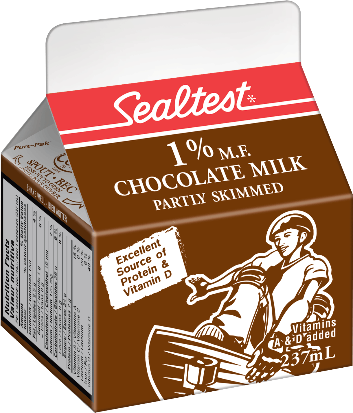 19458 Large - Sealtest Chocolate Milk Calories (1500x1500), Png Download